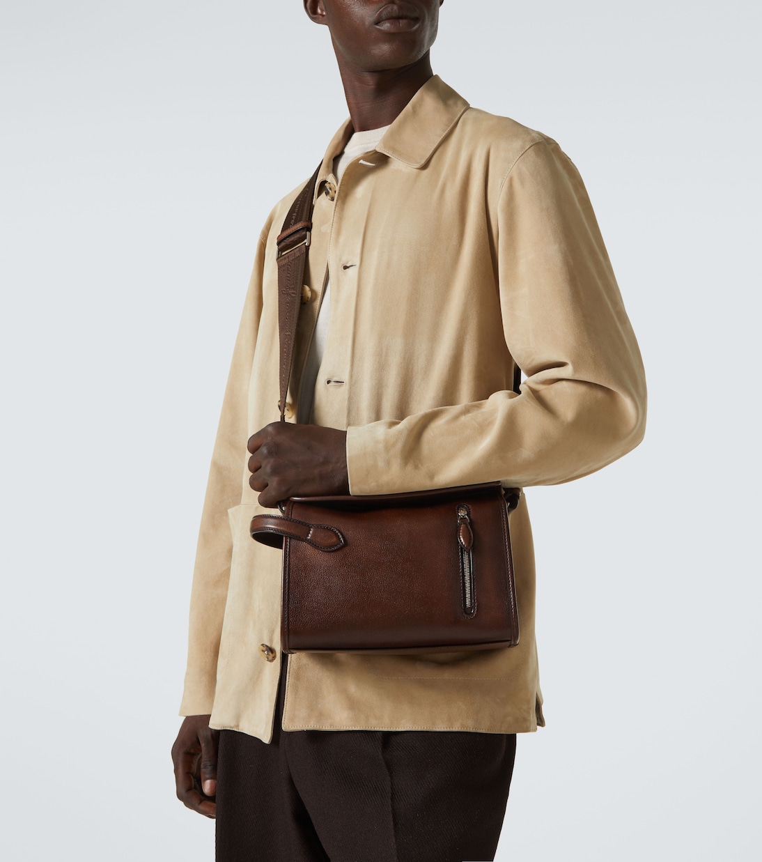 Messenger Bag Morning On Strap aus Leder | Berluti