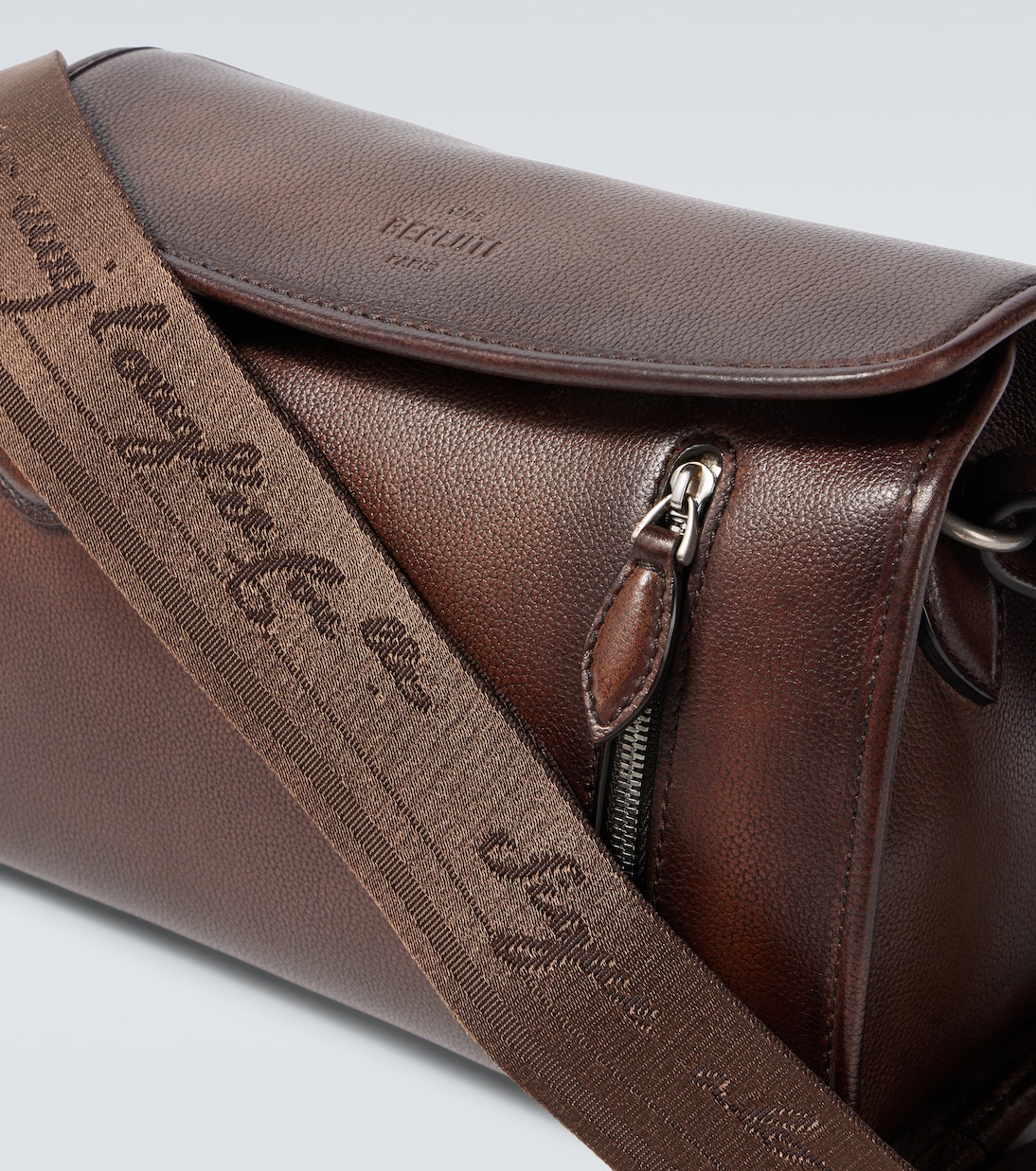 Messenger Bag Morning On Strap aus Leder | Berluti