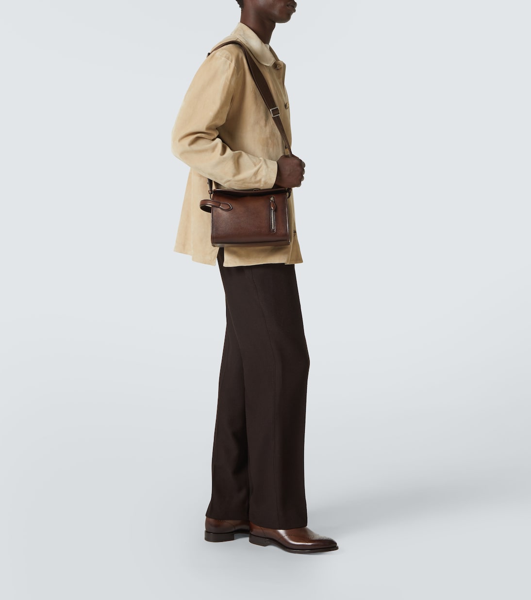 Messenger Bag Morning On Strap aus Leder | Berluti