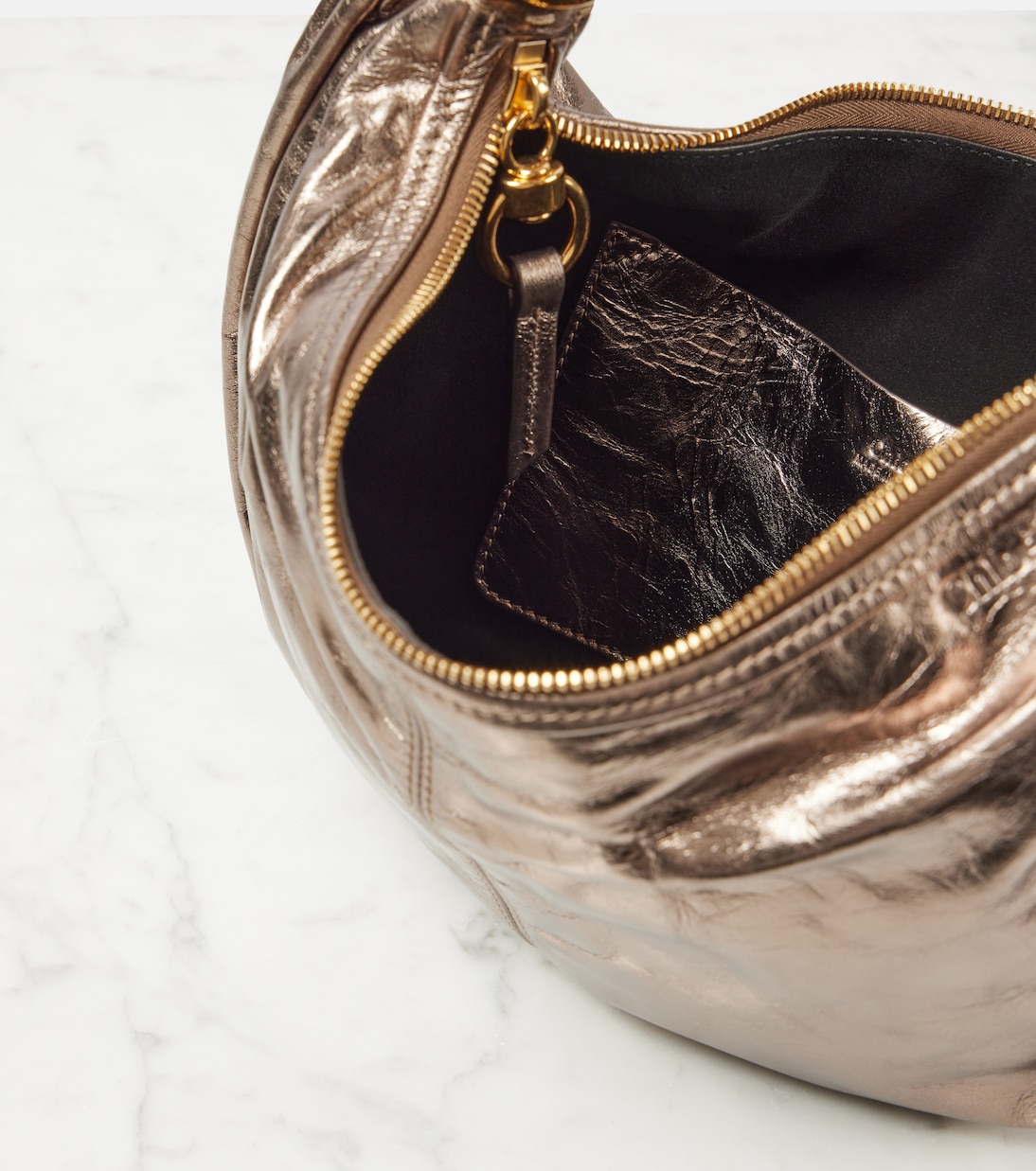 Schultertasche Bracelet Small aus Leder | Chloé