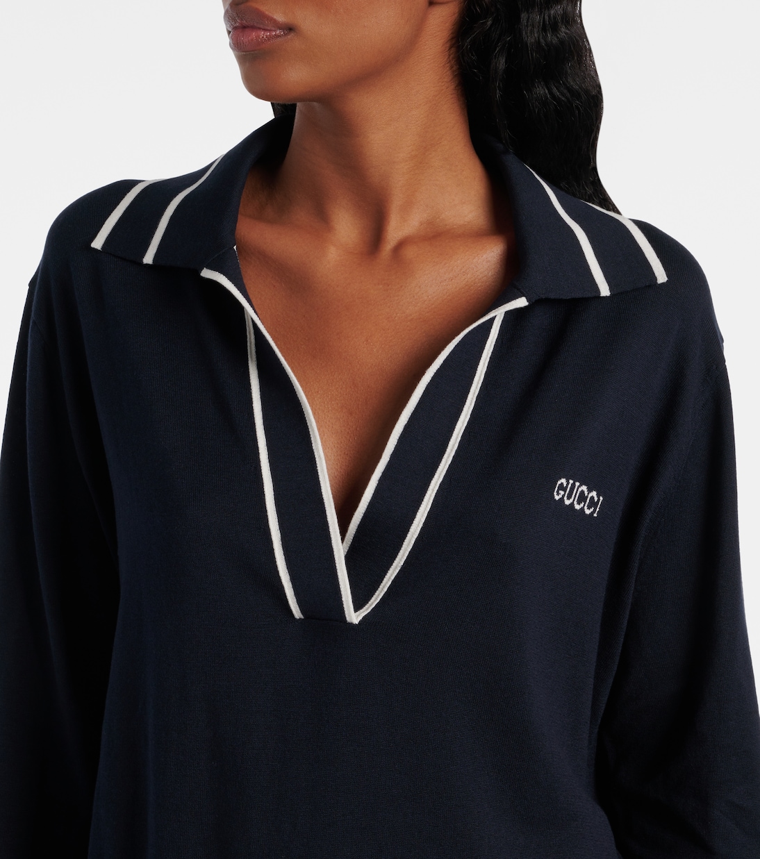Polo de seda y algodón | Gucci