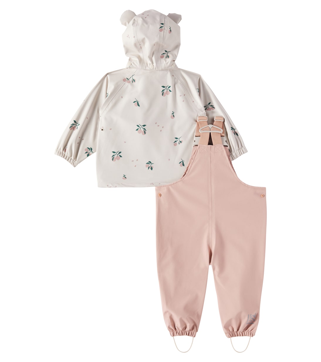 Baby Manu raincoat and stirrup overalls set | Liewood