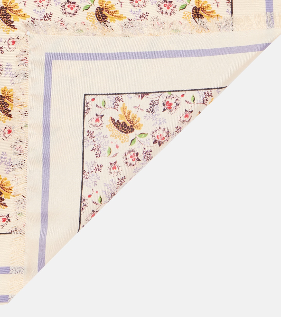 Foulard in twill di seta con stampa | Valentino