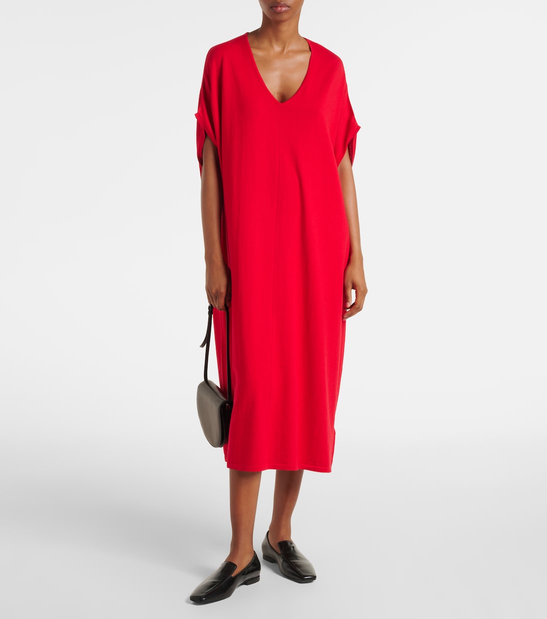 Abito midi in cotone, seta e cashmere | Jardin des Orangers