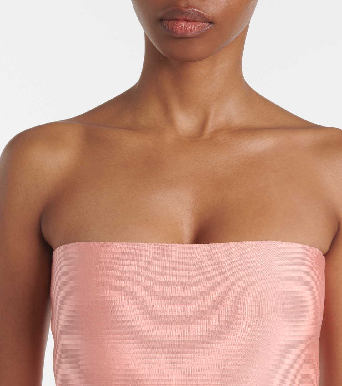 Pleated strapless maxi dress | Alaïa