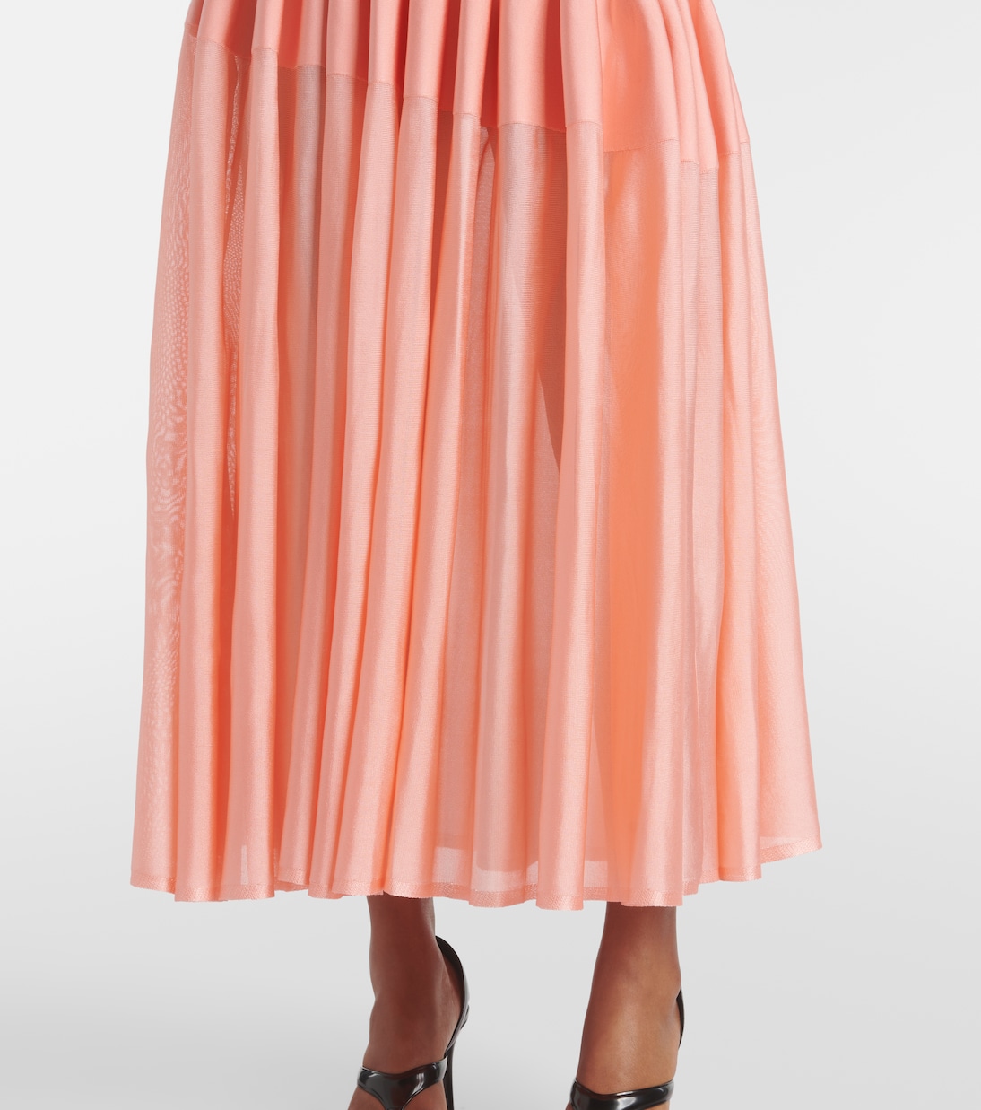 Pleated strapless maxi dress | Alaïa