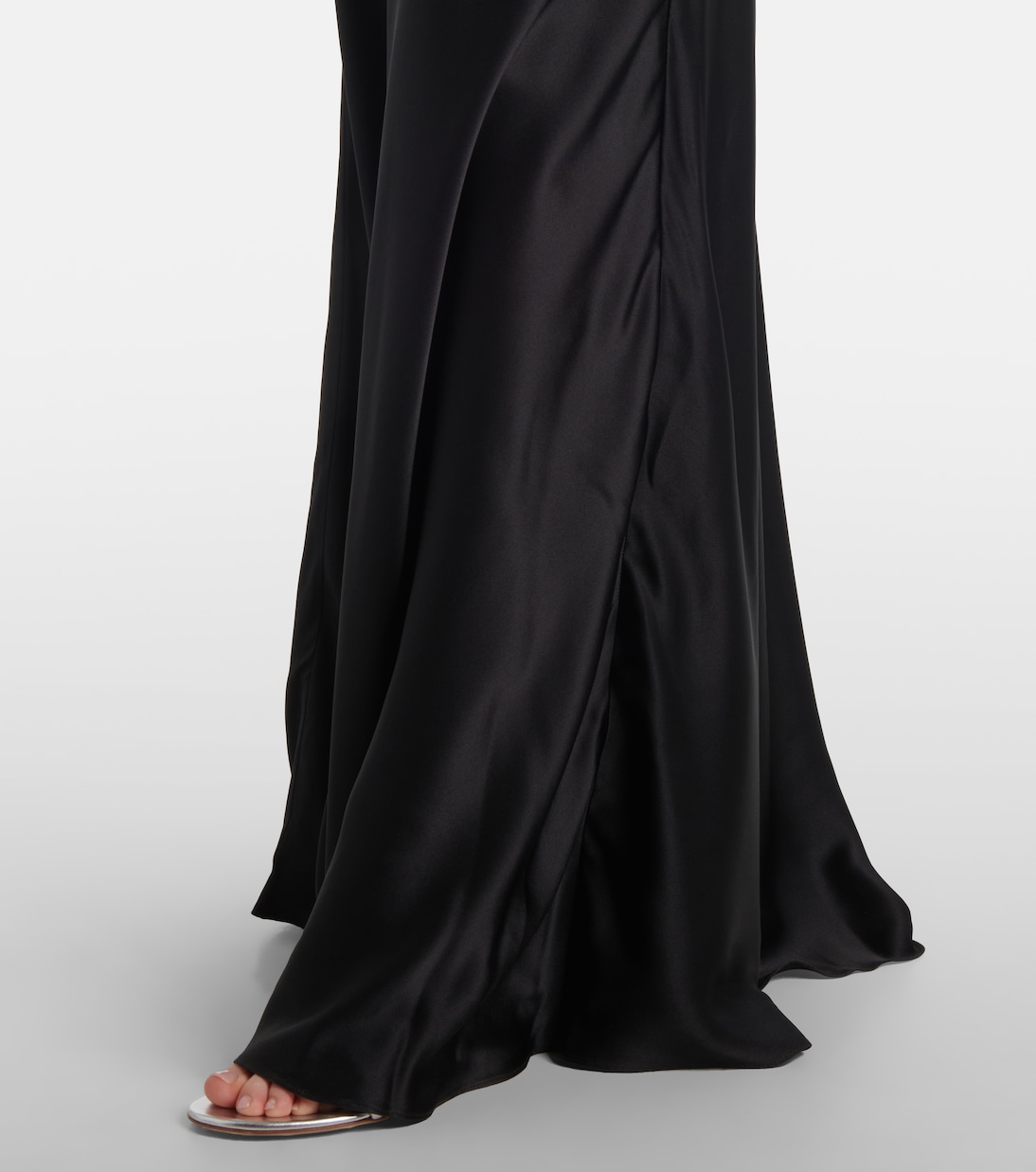 Sequined lace-trimmed satin gown | Rodarte