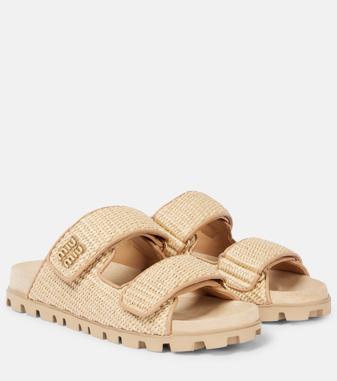 Sandalen mit Leder | Miu Miu