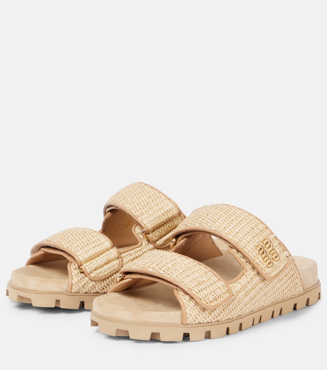 Sandalen mit Leder | Miu Miu