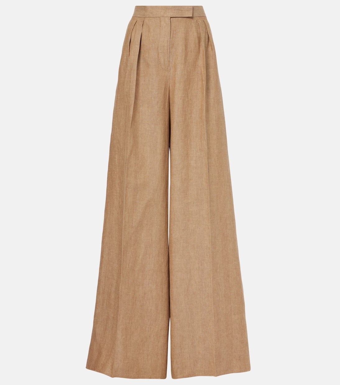 Rauche linen wide-leg pants | Max Mara
