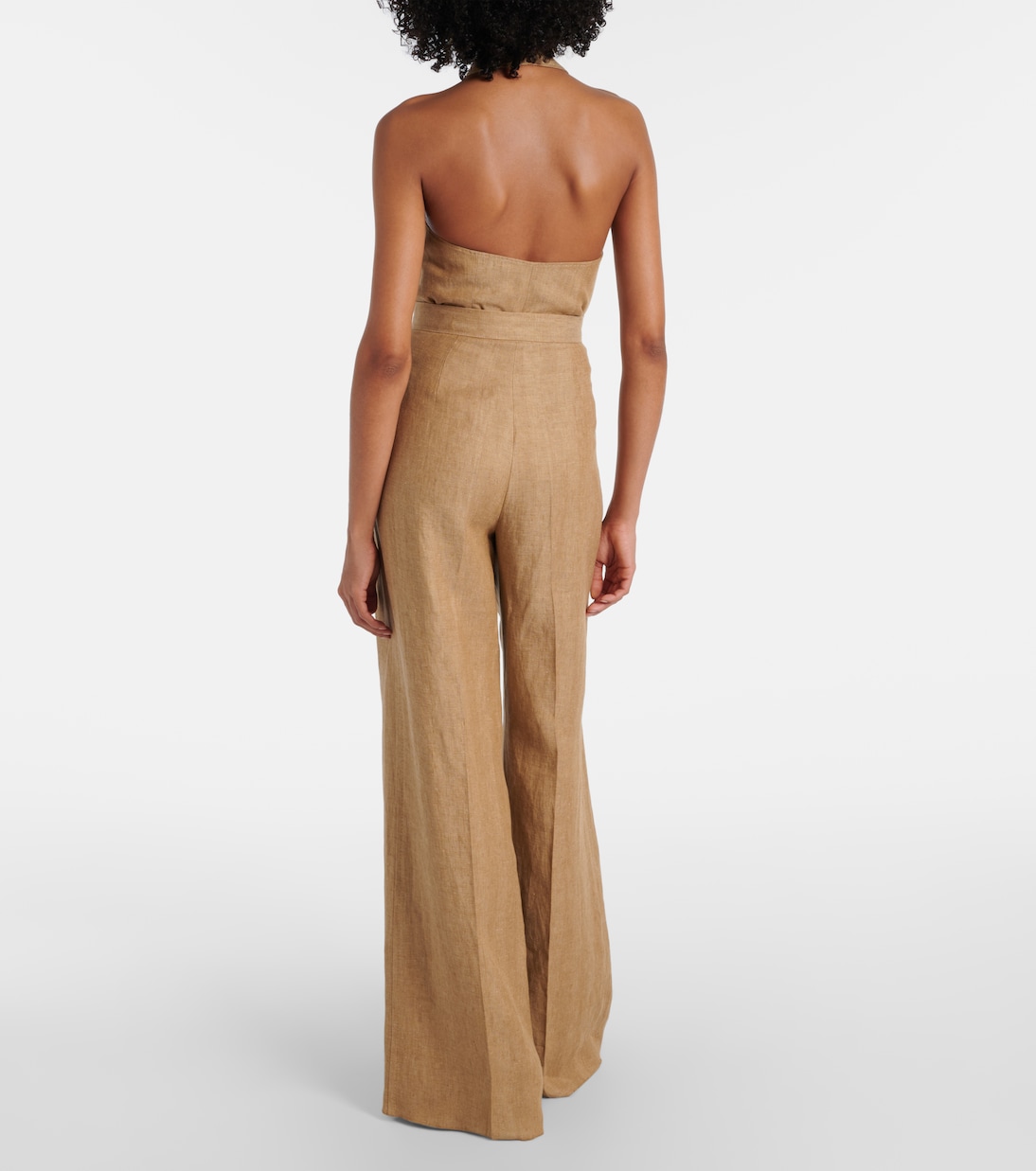 Rauche linen wide-leg pants | Max Mara