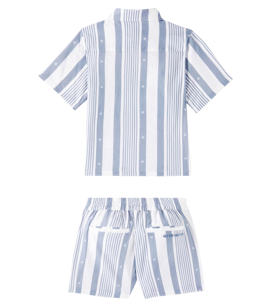 Set aus Hemd und Shorts aus einem Leinengemisch | Givenchy Kids