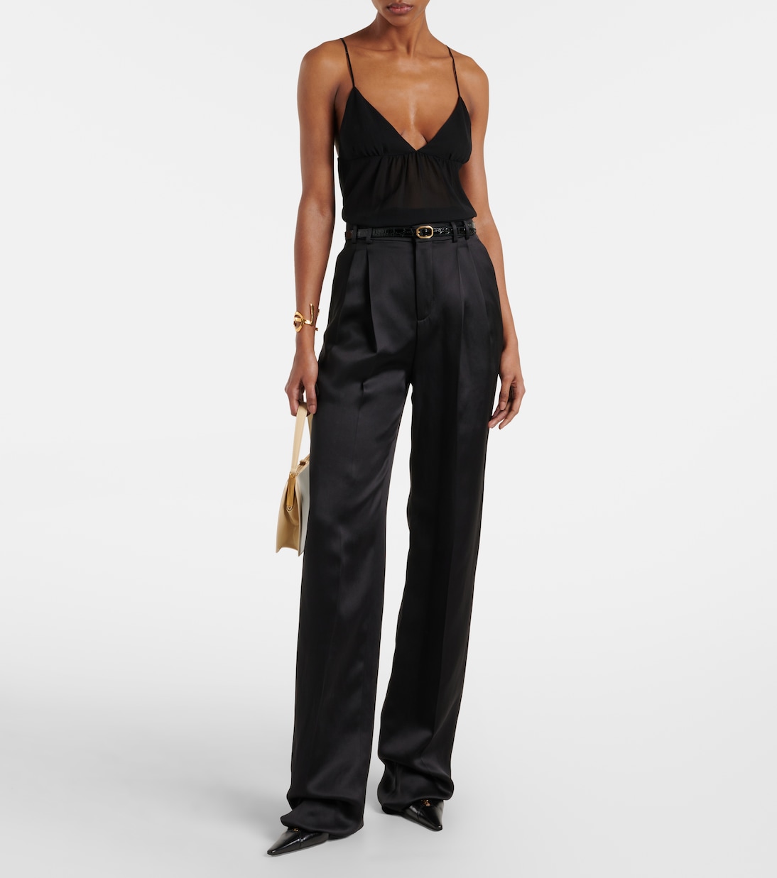 Camisole in georgette di seta | Saint Laurent