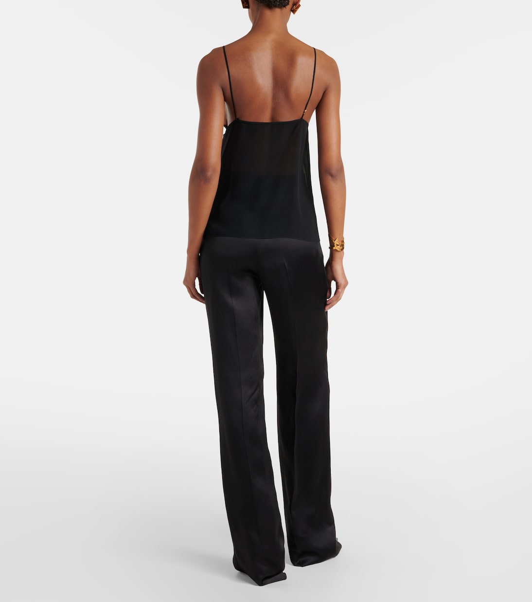 Camisole in georgette di seta | Saint Laurent
