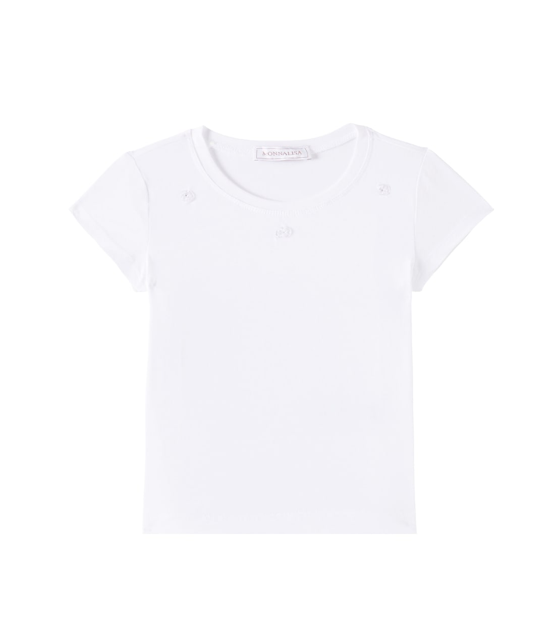 T-shirt in misto cotone floreale | Monnalisa