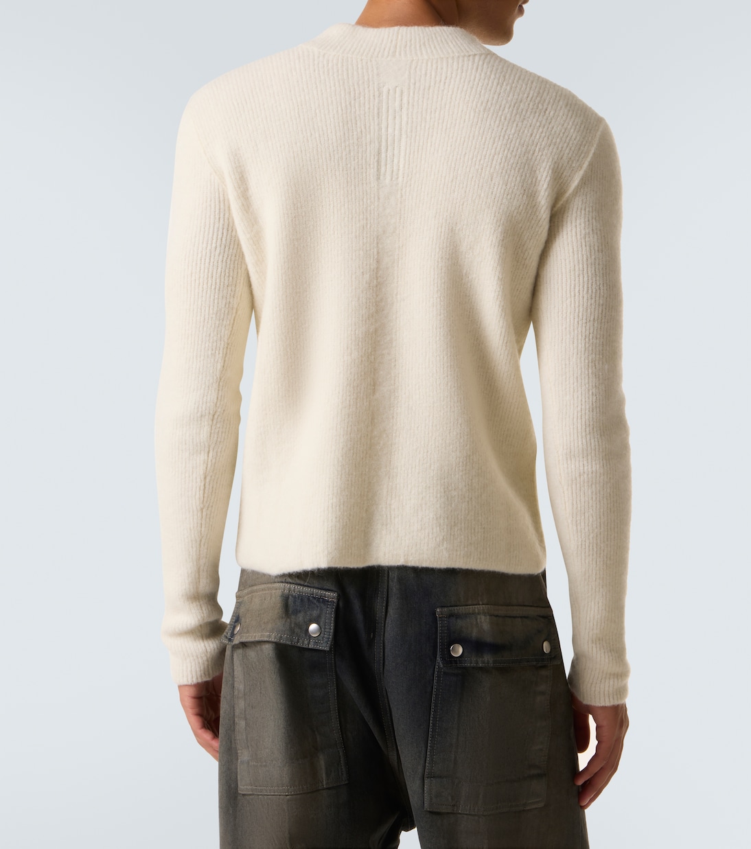 Jersey acanalado en mezcla de alpaca | Rick Owens