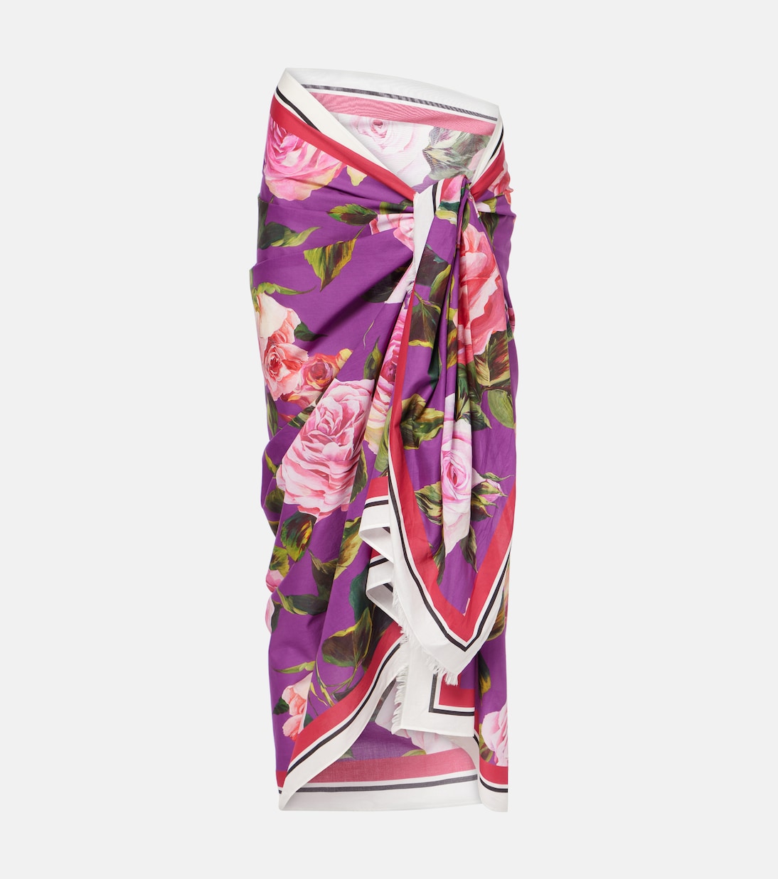 Pareo de algodón floral | Dolce&Gabbana