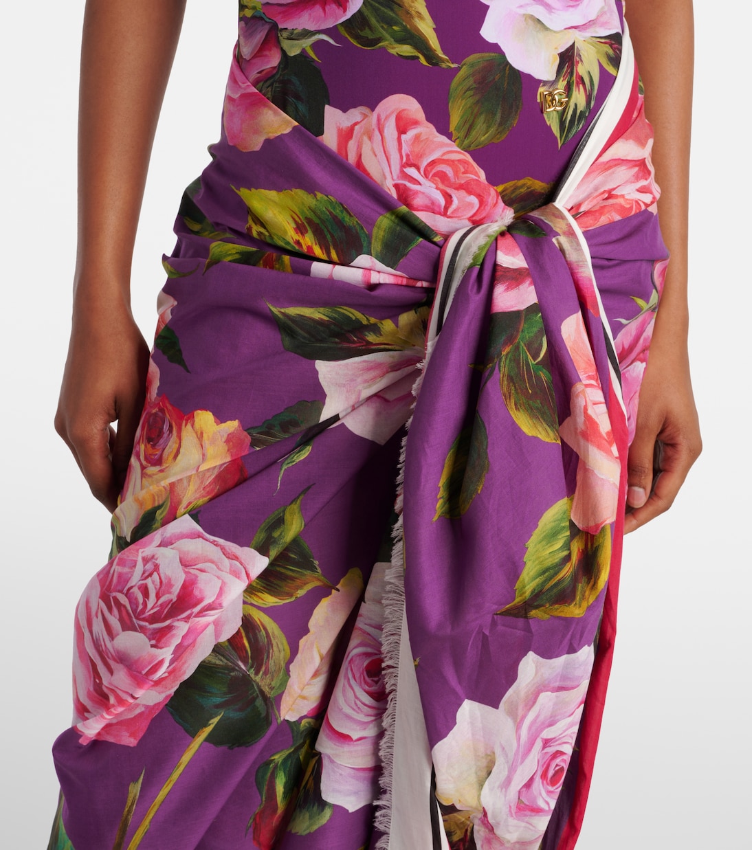 Pareo de algodón floral | Dolce&Gabbana