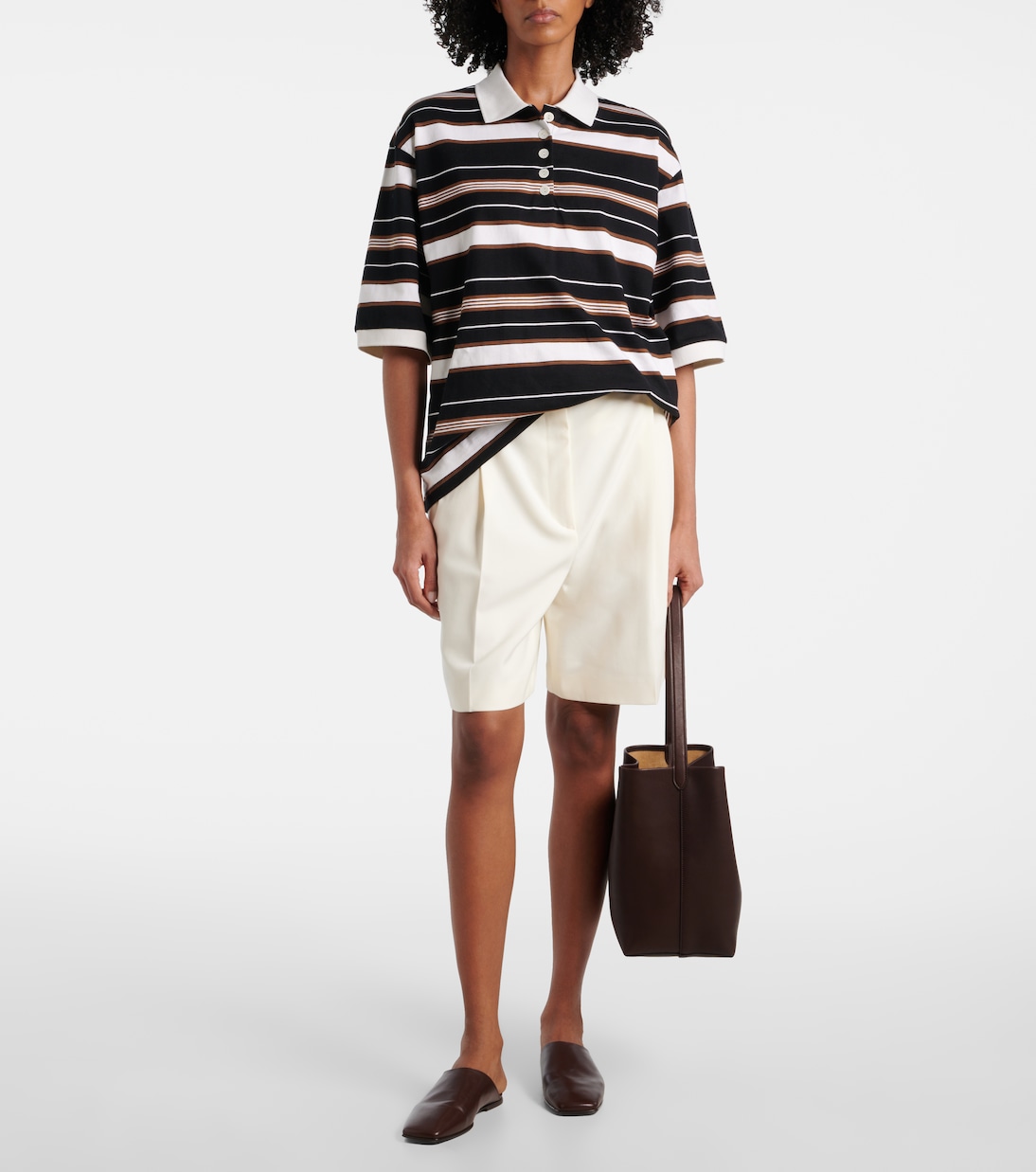 Polo in cotone a righe | Róhe