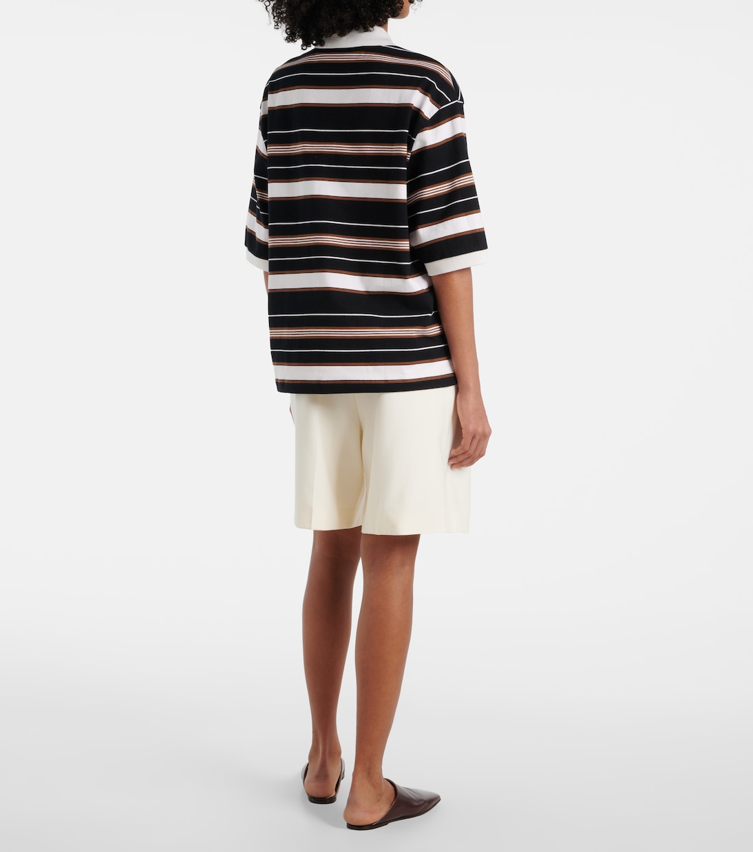 Polo in cotone a righe | Róhe