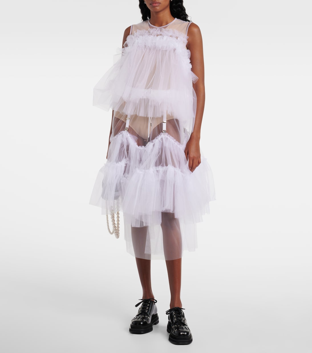 Top en tulle | Noir Kei Ninomiya