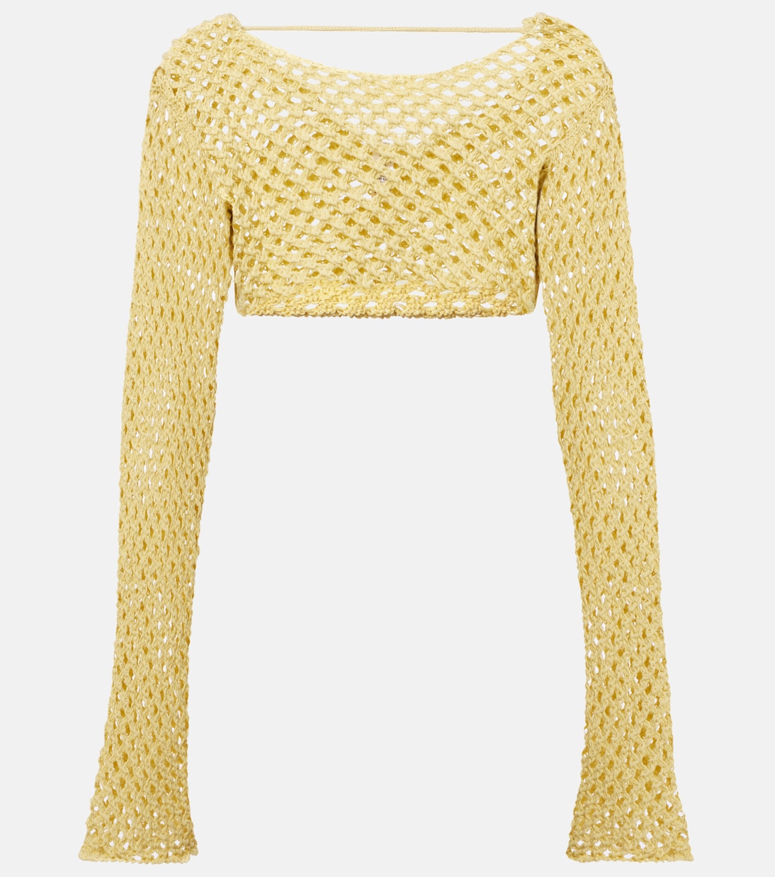 Top raccourci Magen en crochet de coton mélangé | Bananhot