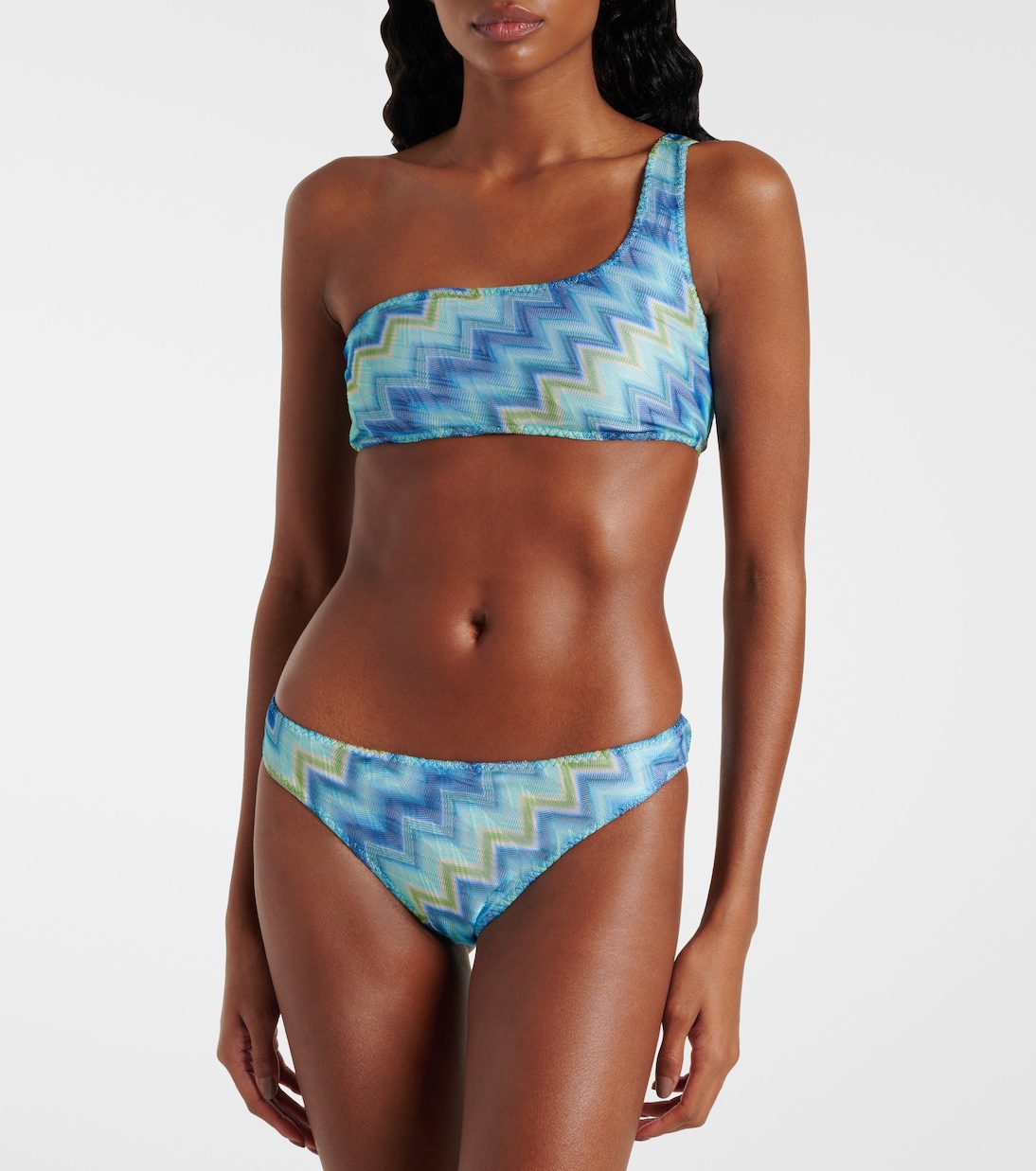 Zigzag one-shoulder bikini | Missoni