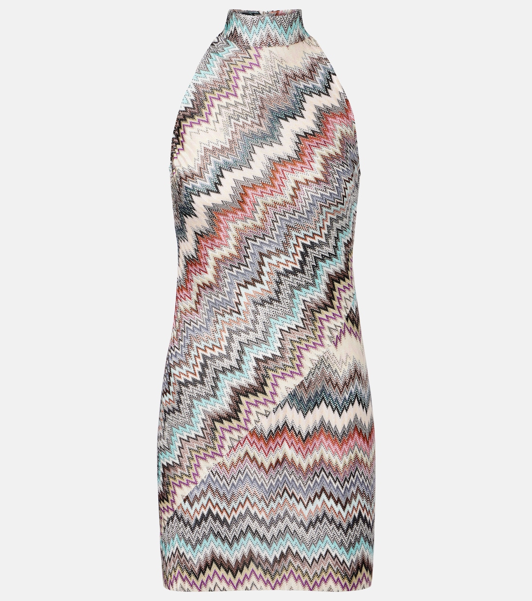 Zig Zag embellished lamé minidress | Missoni
