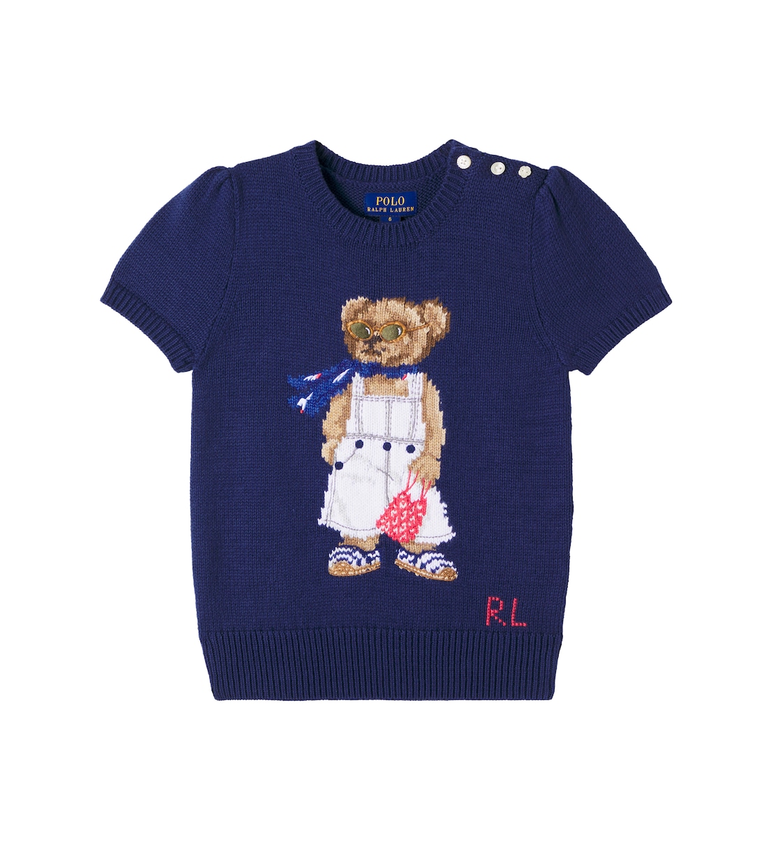Polo Bear 코튼 탑 | Polo Ralph Lauren Kids