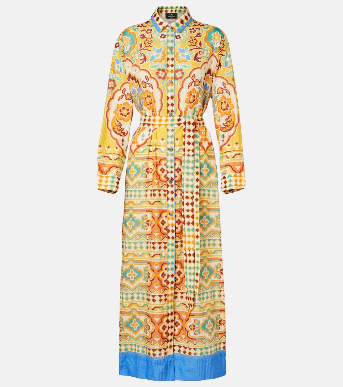 Robe midi imprimée en coton et soie | Etro