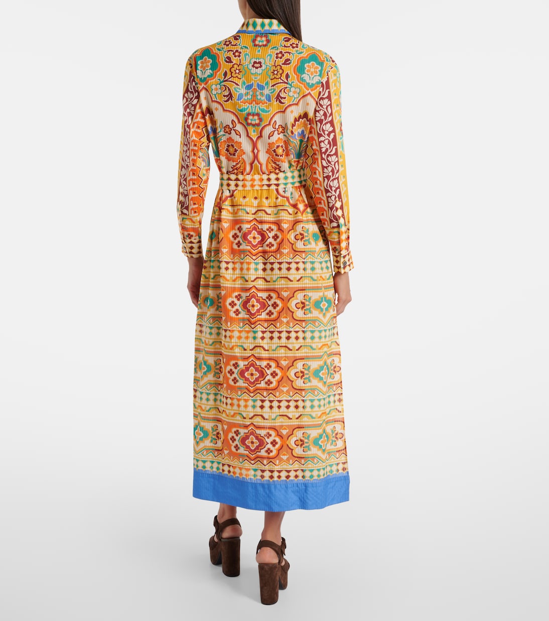 Robe midi imprimée en coton et soie | Etro