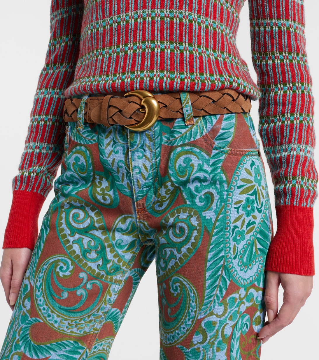 Braided suede belt | Etro