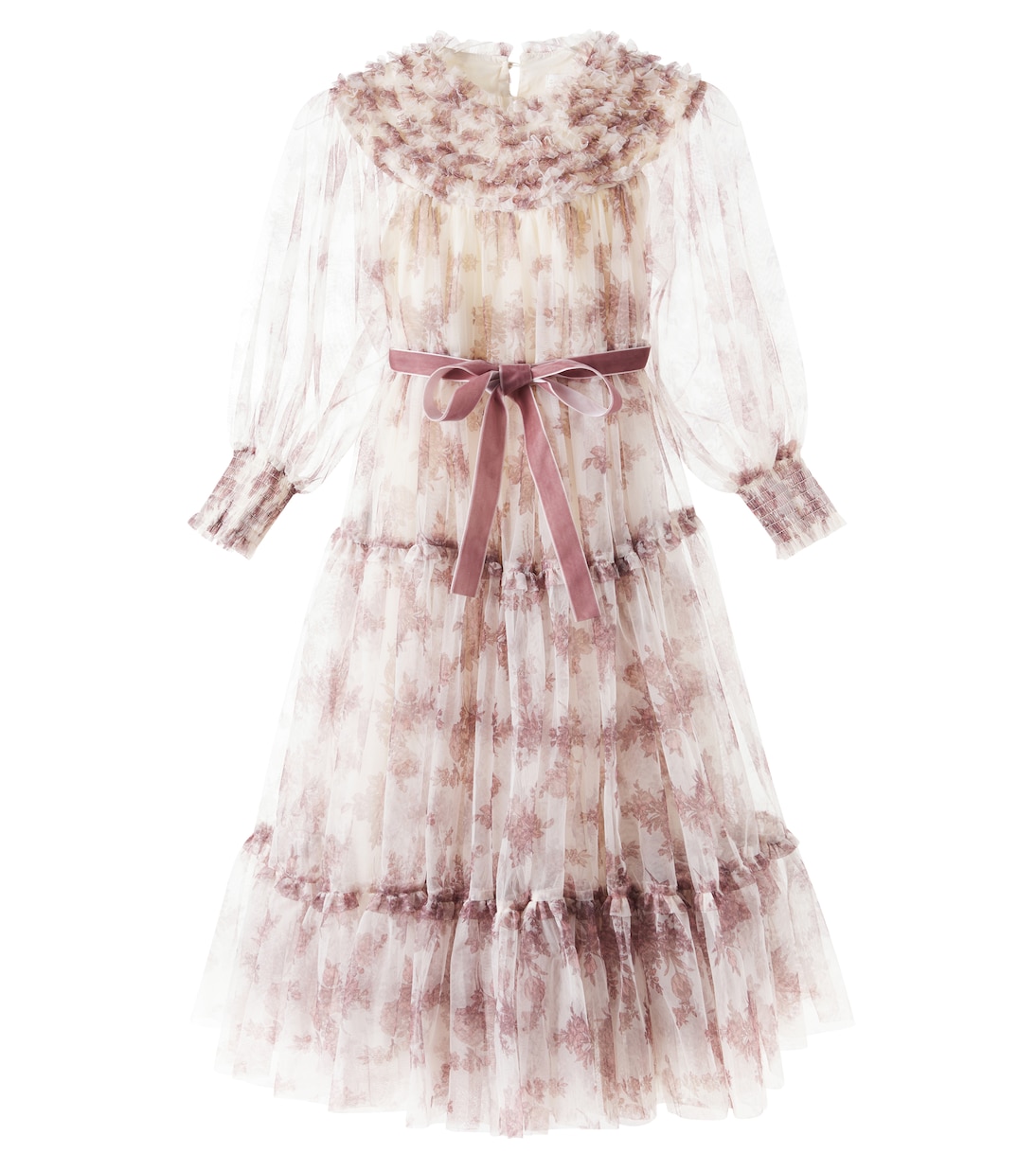 Domenica toile de jouy tulle dress | C'era Una Volta