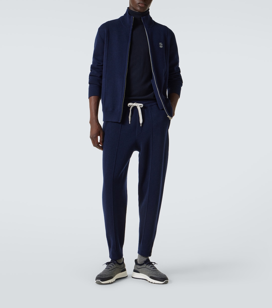 Pantalones deportivos en mezcla de cachemir | Brunello Cucinelli