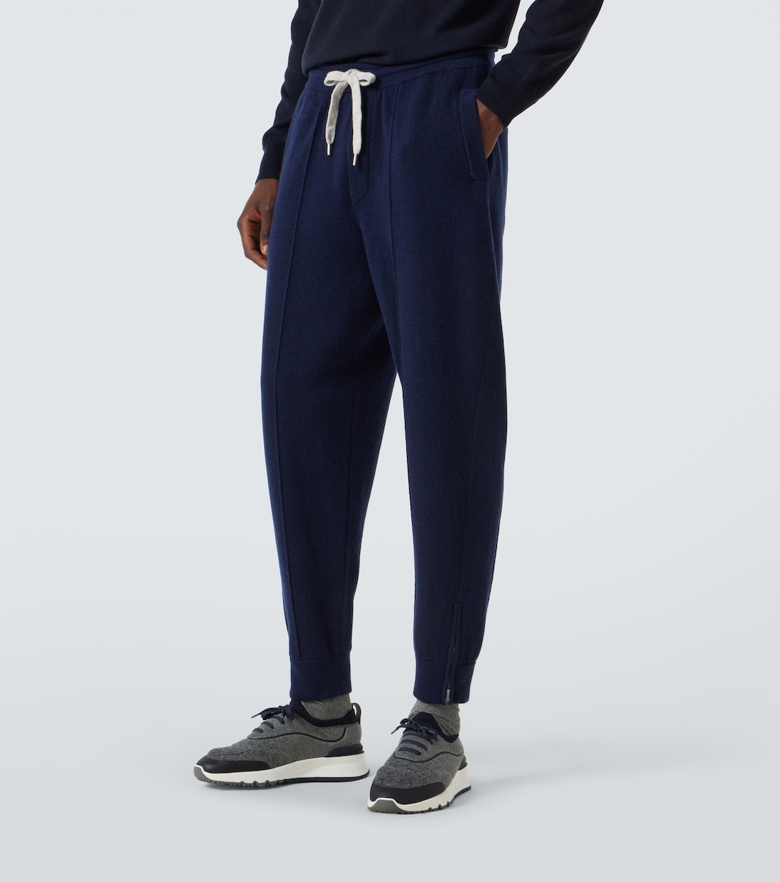 Pantalones deportivos en mezcla de cachemir | Brunello Cucinelli