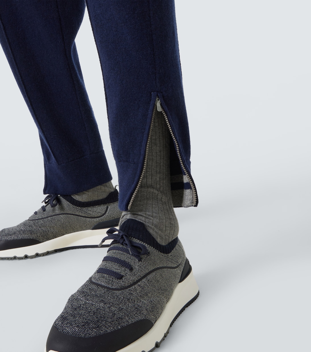Pantalones deportivos en mezcla de cachemir | Brunello Cucinelli
