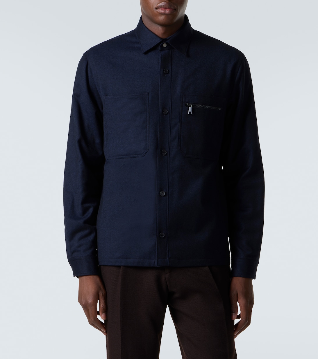 Hemdjacke aus Wolle | Zegna