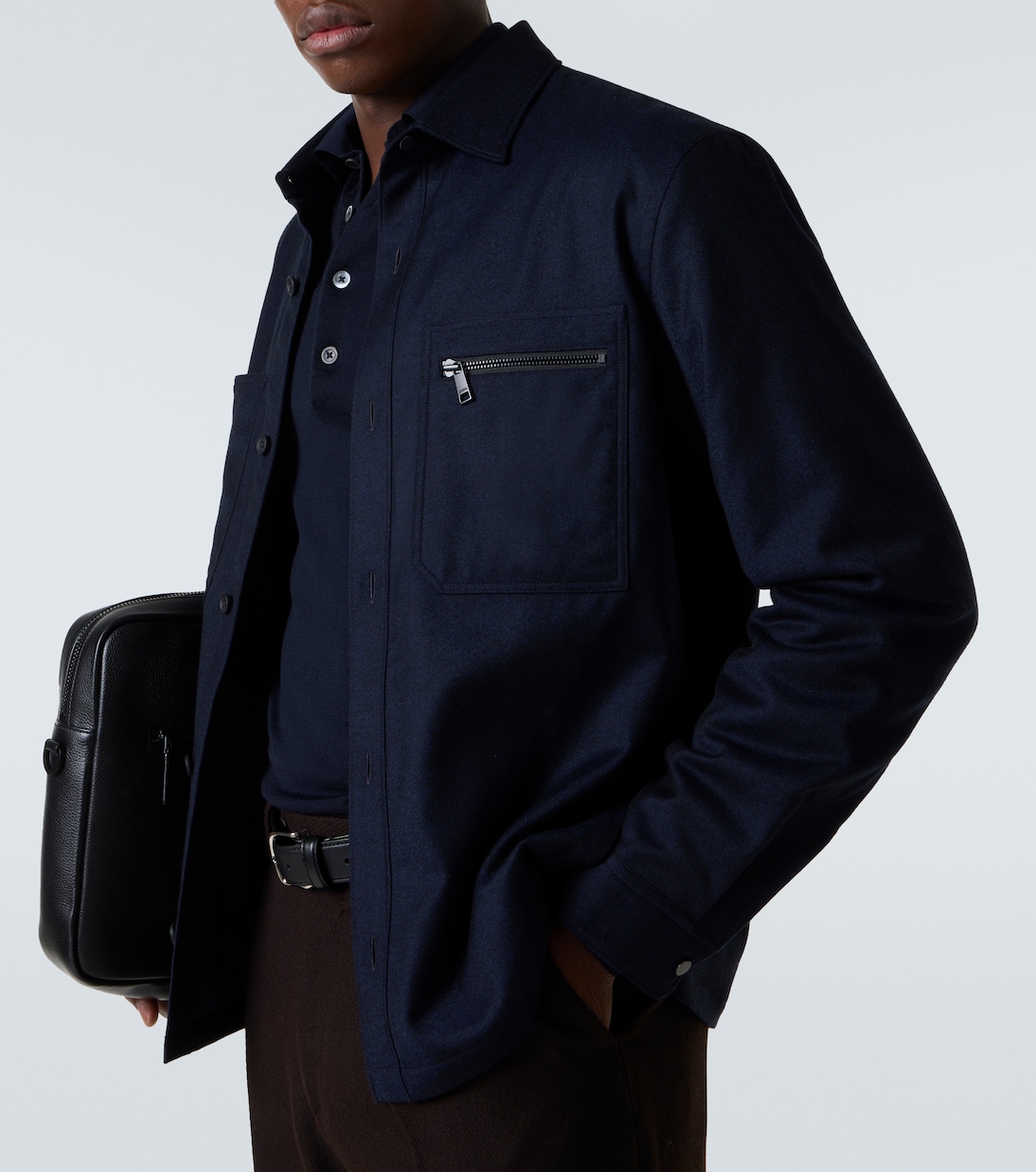 Hemdjacke aus Wolle | Zegna