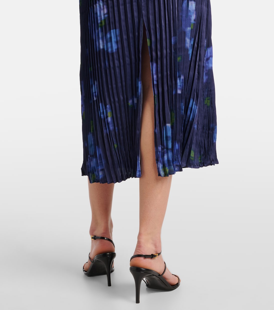 Plissierter Midirock Poppy Blur | Vince