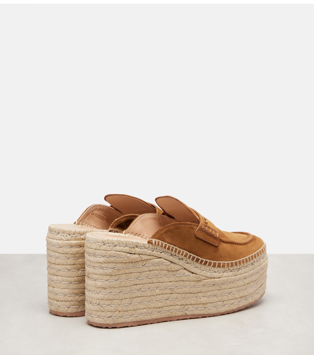 Alpargatas con cuña Maxilla de ante | Gianvito Rossi