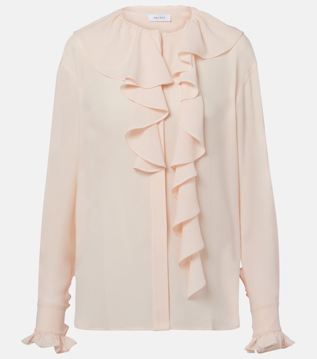 Ruffled silk blouse | McQueen