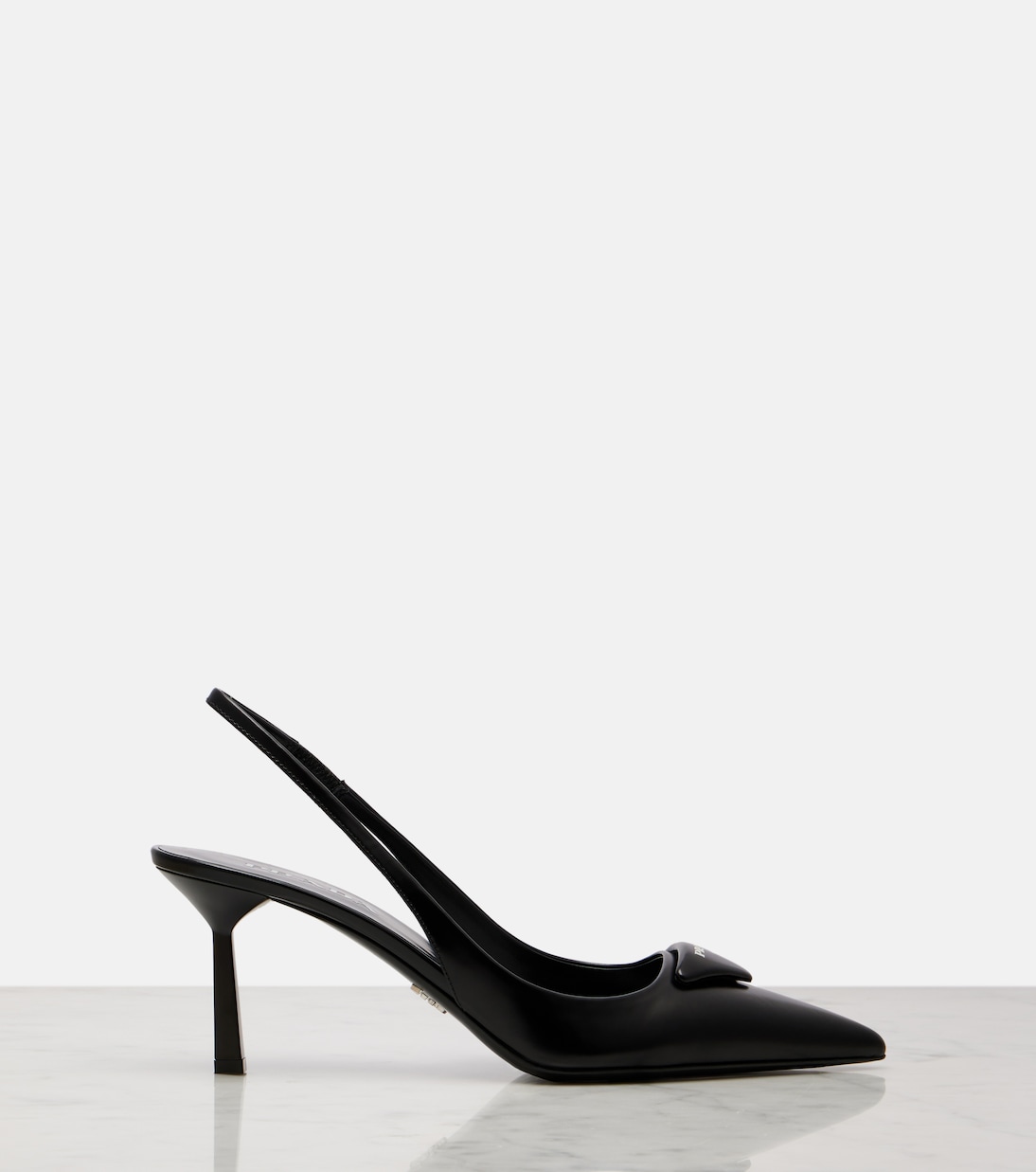 Slingback-Pumps aus Leder | Prada
