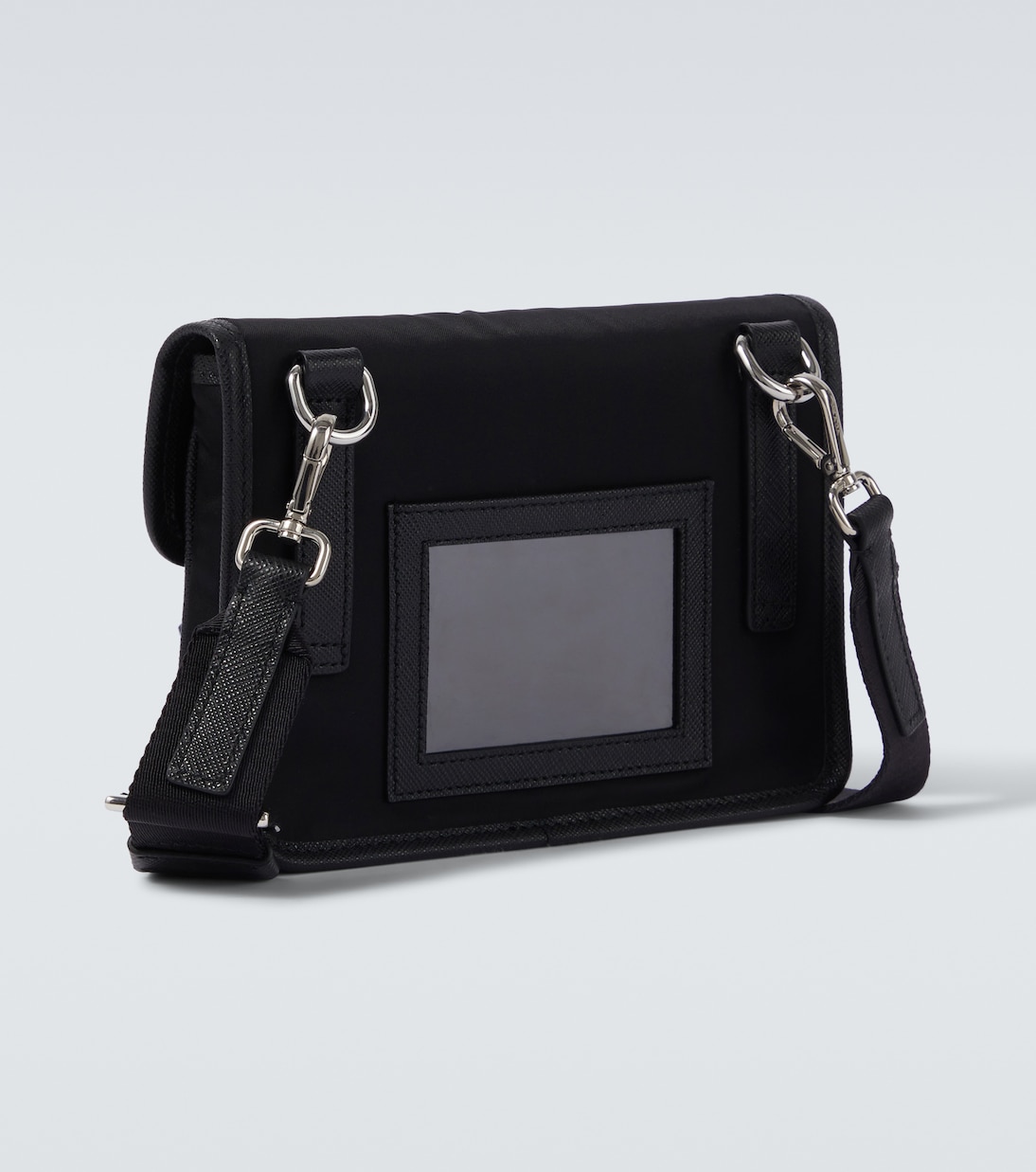 Schultertasche aus Re-Nylon mit Leder | Prada
