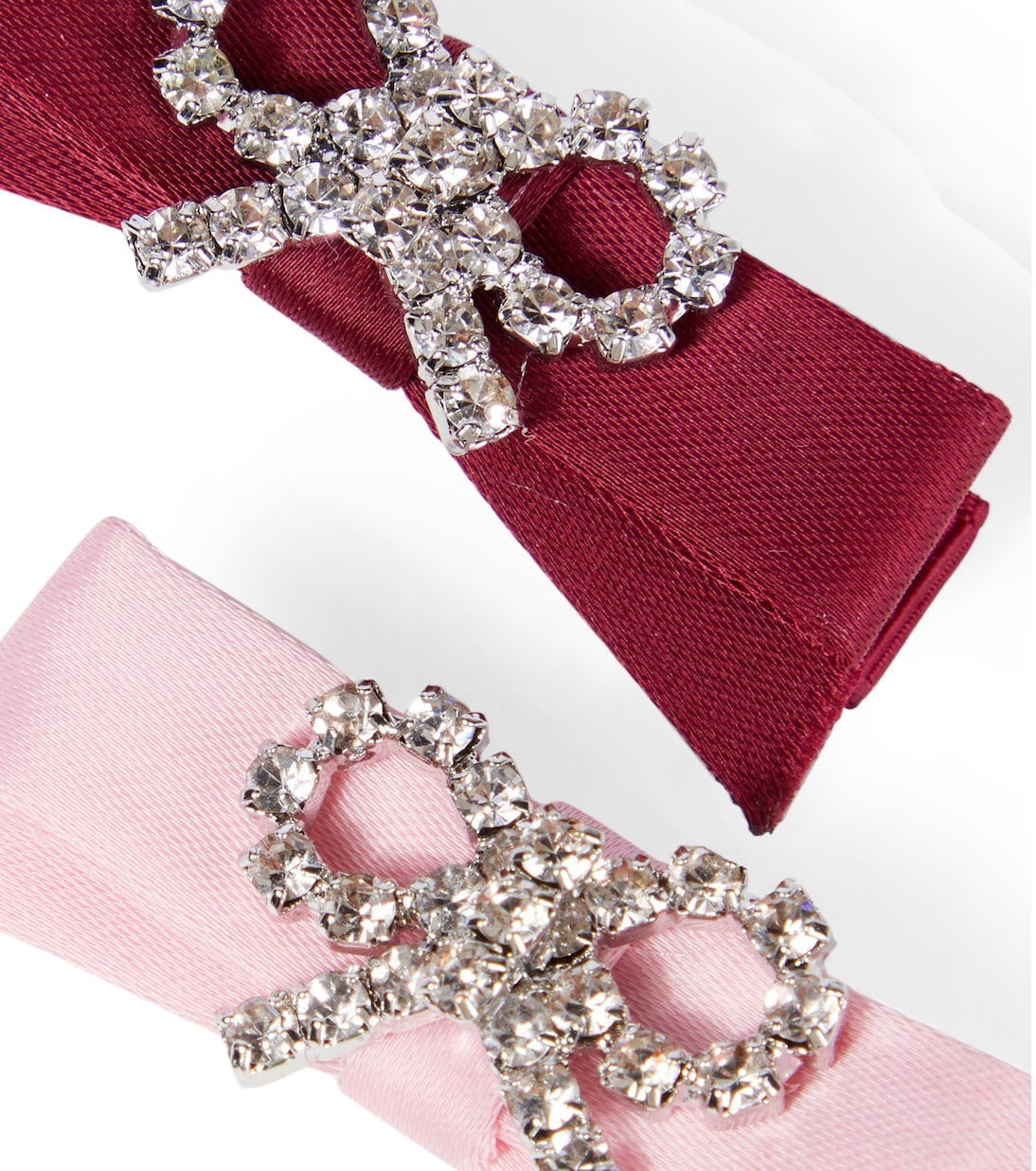 Set of 4 bow satin hair clips | Self-Portrait Kids