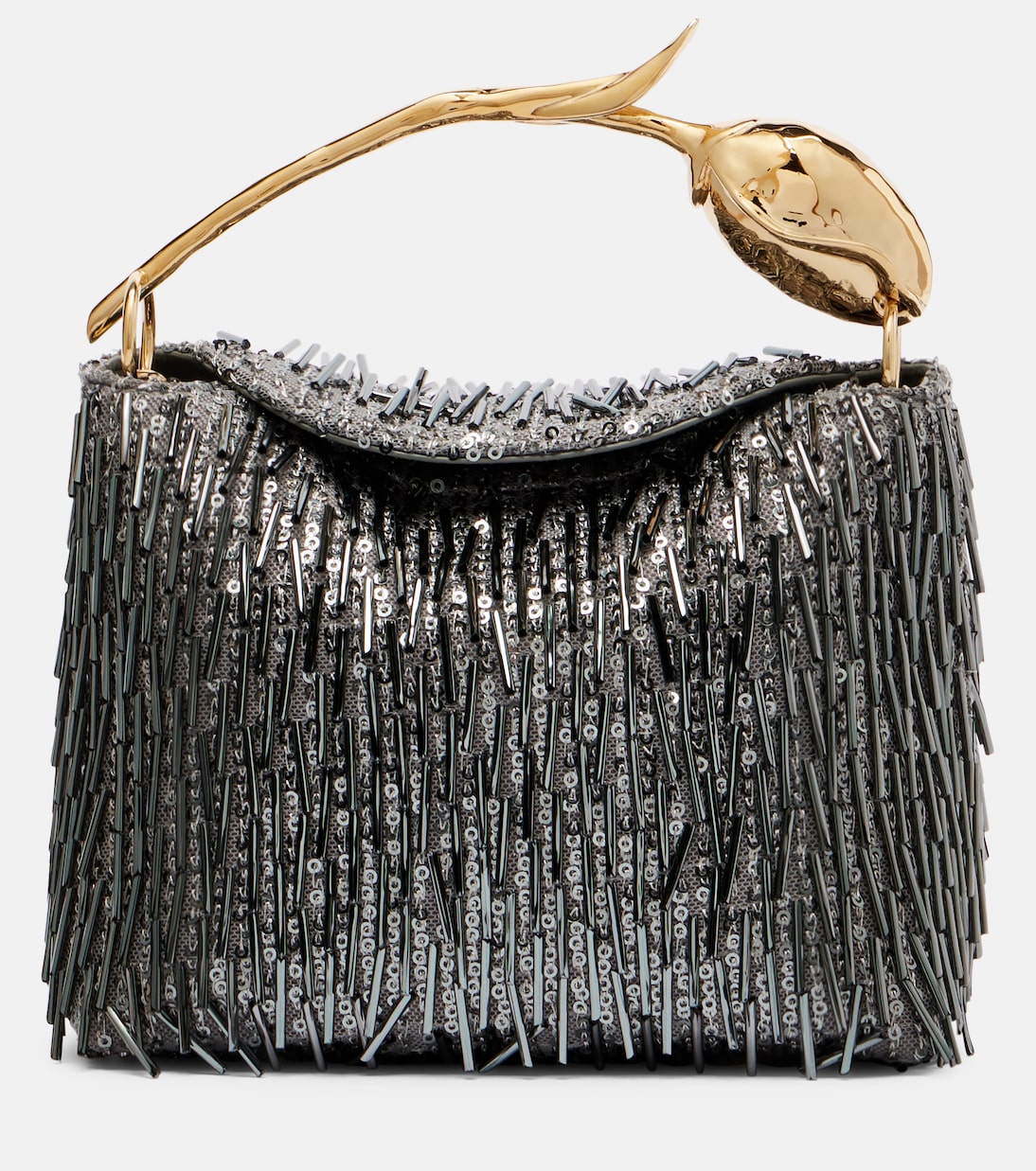 حقيبة يد مزينة بالترتر Bloom Mini | Erdem