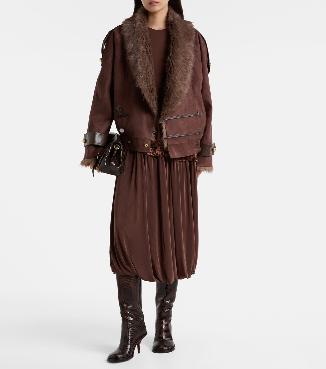 Reversible faux fur jacket | Xu Zhi