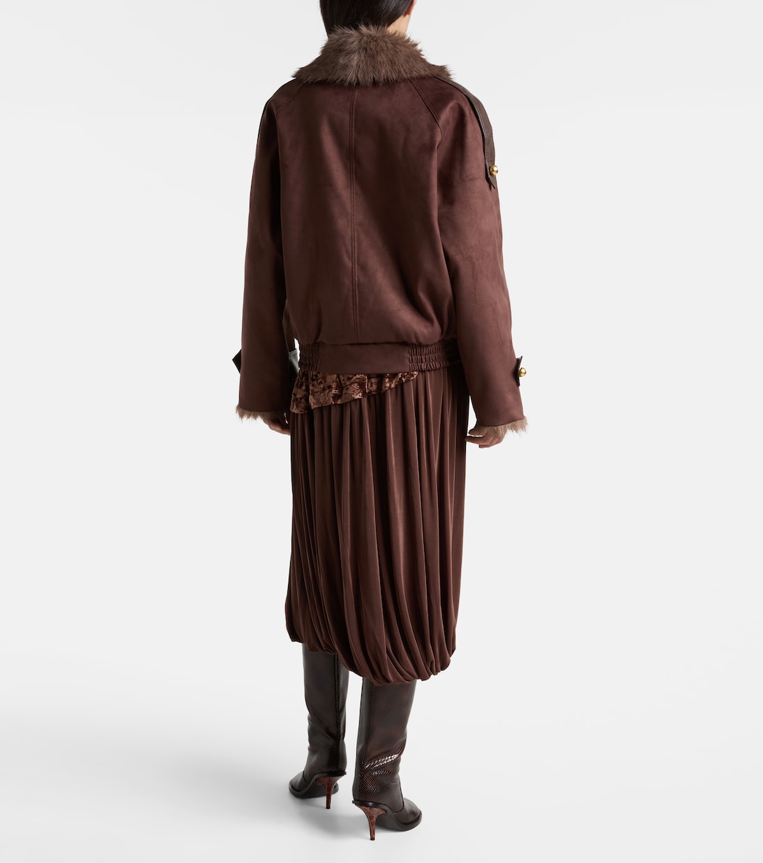 Reversible faux fur jacket | Xu Zhi