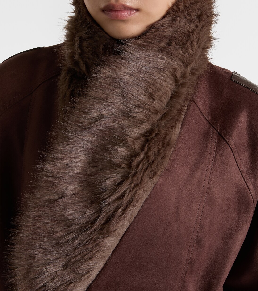 Reversible faux fur jacket | Xu Zhi