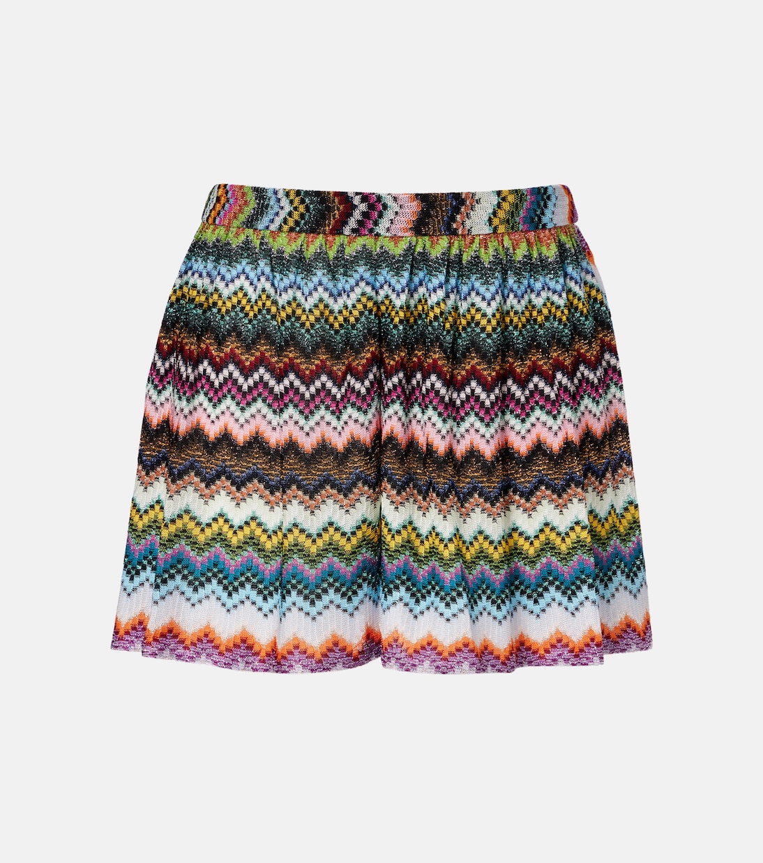 Zig Zag lamé Bermuda shorts | Missoni
