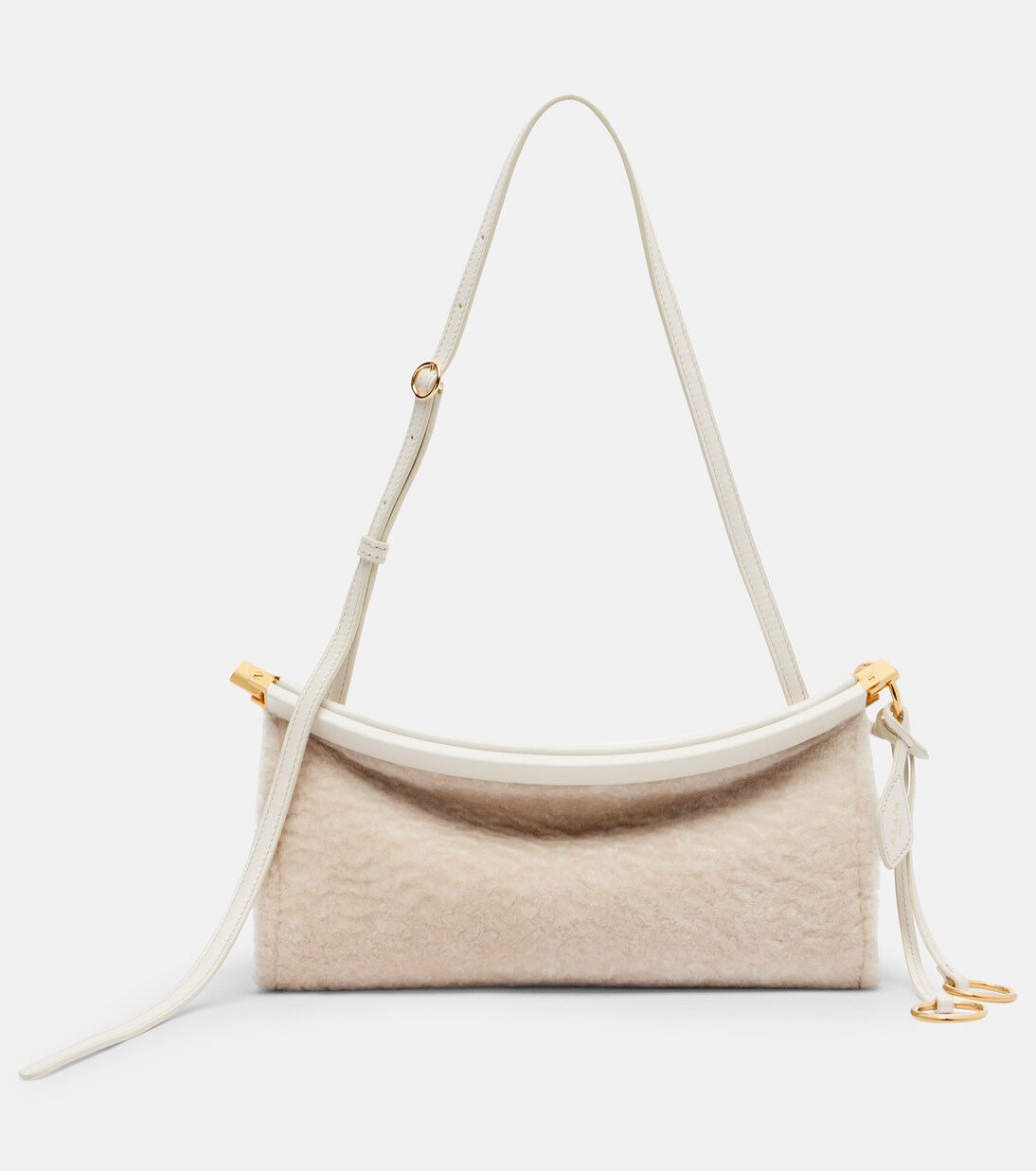 Bolso al hombro Le Click East West Small de ante | Alaïa